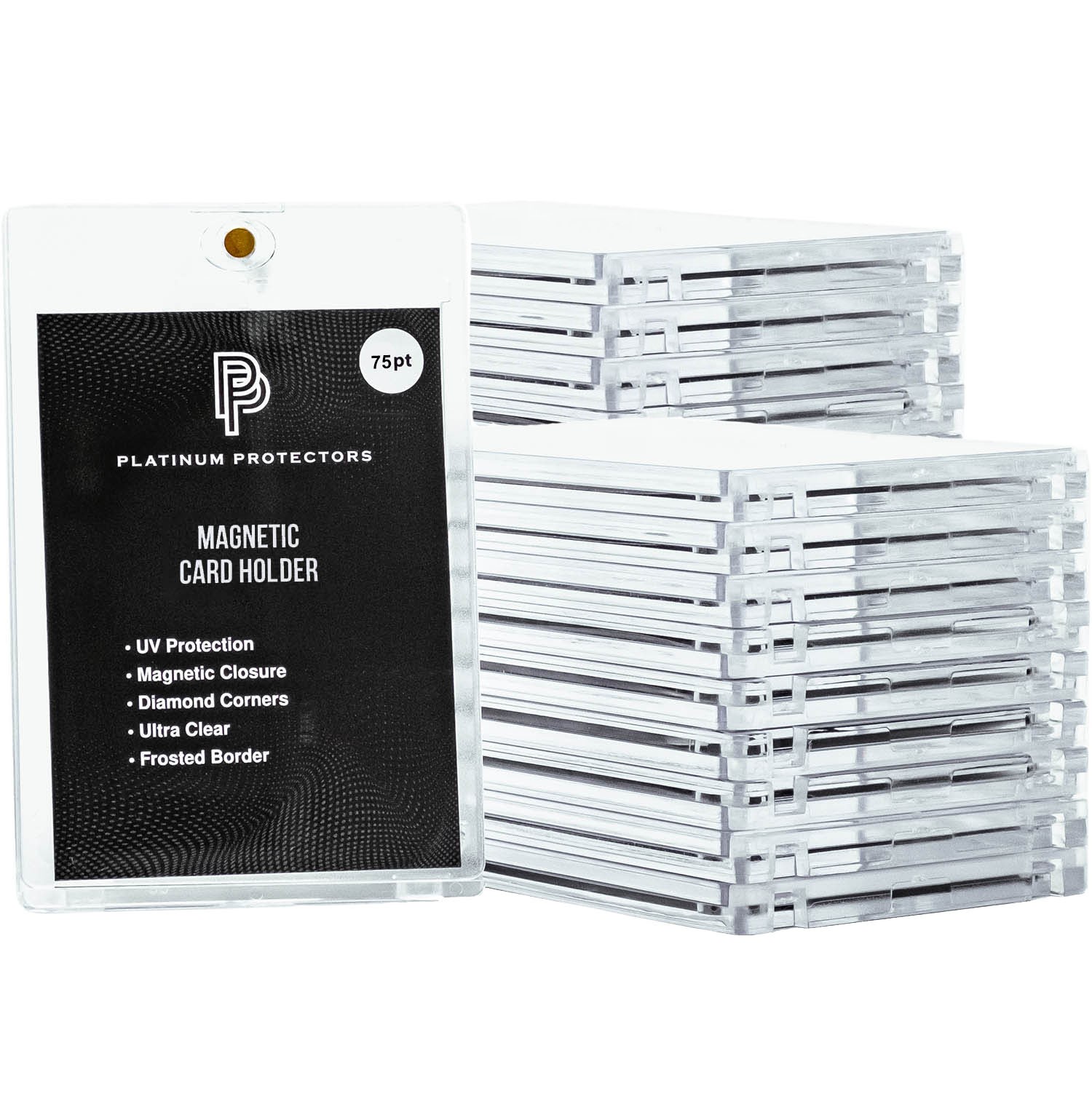 Magnetic Card Holder for 75pt Trading Cards One Touch Fit Clear UV Protection
