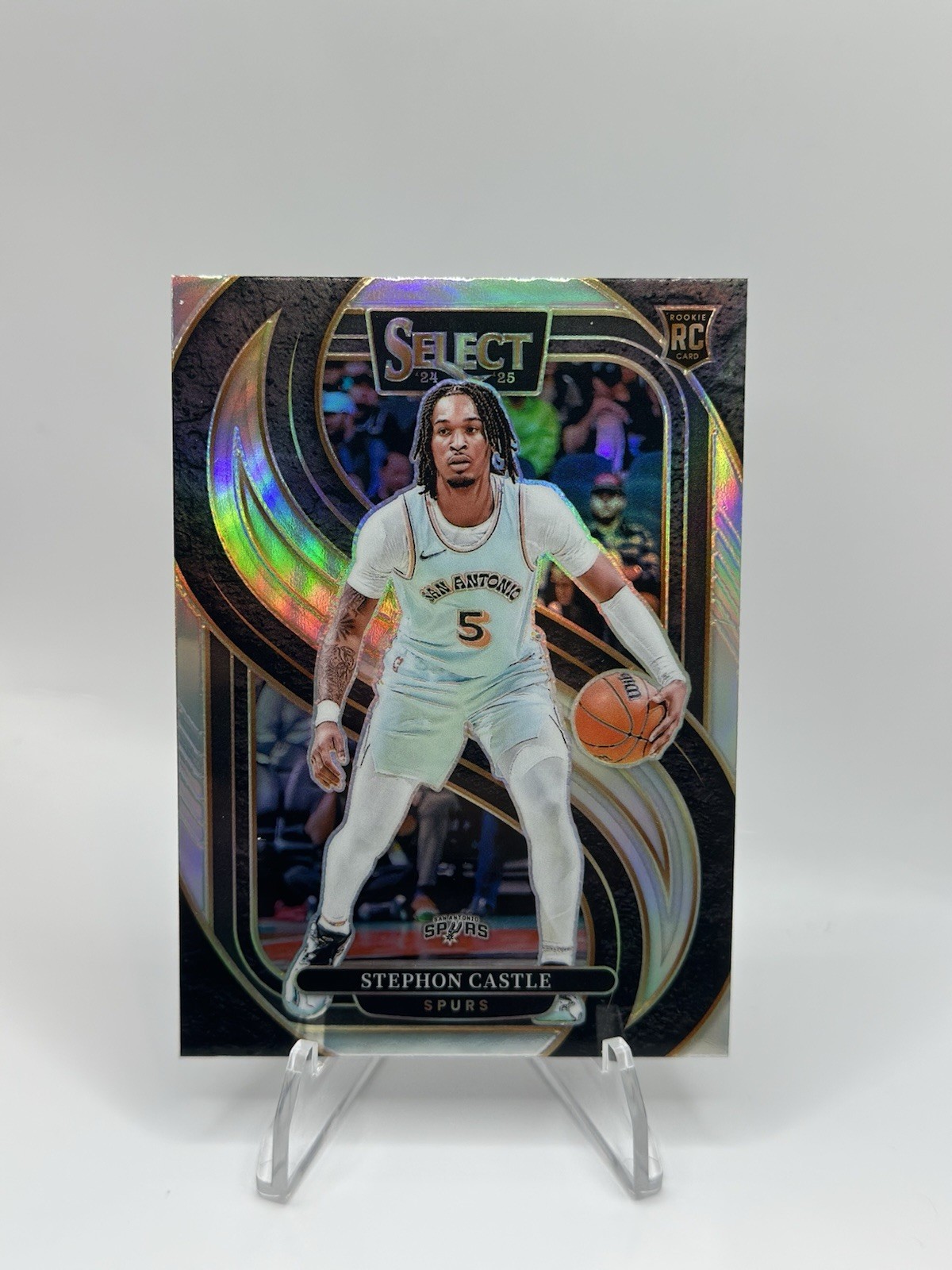 2024-25 Panini Select – Premier Level Stephon Castle #175 Silver Prizm (RC)