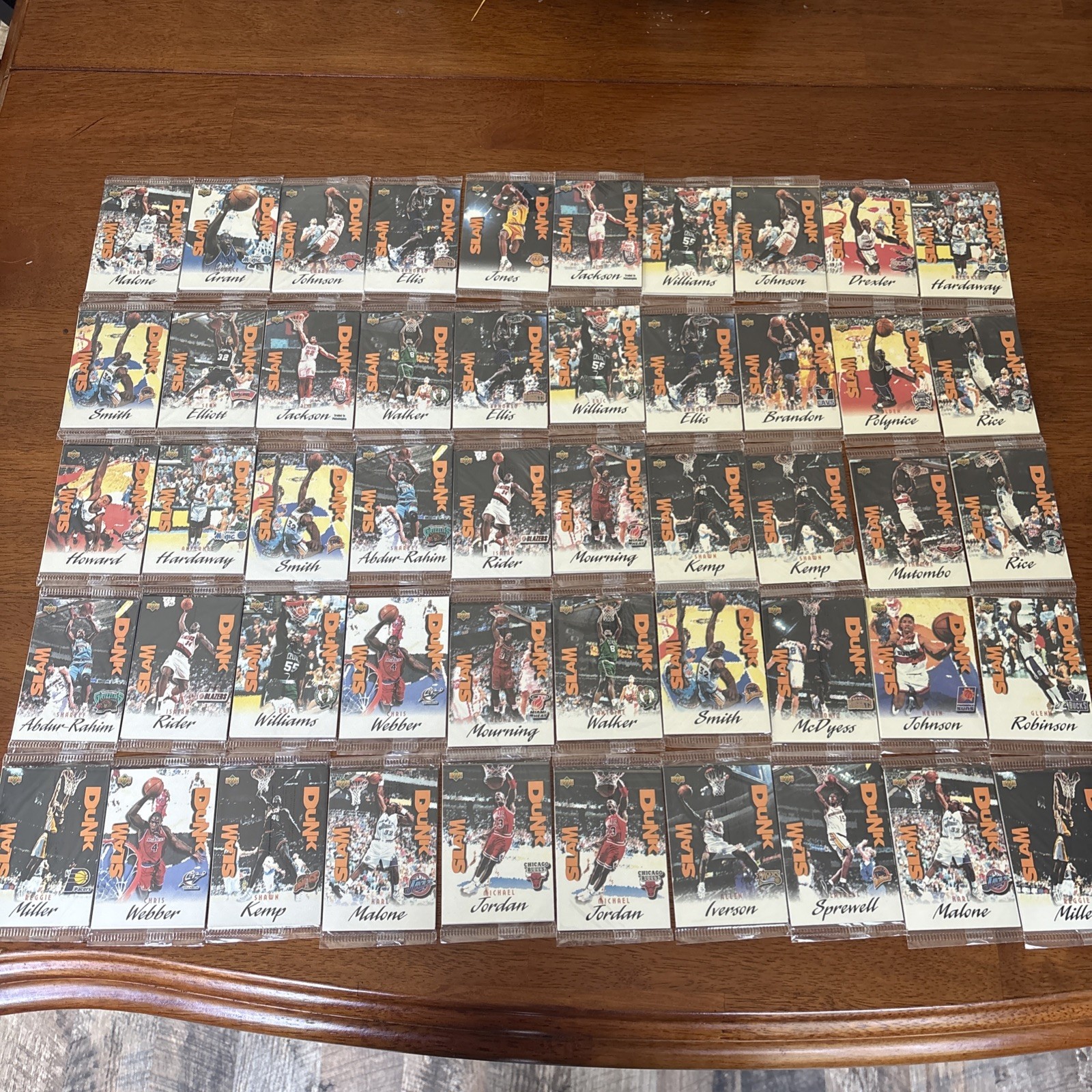 1997 Upper Deck Nestle Slam Dunk Factory 50 Sealed Packs JORDAN IVERSON MALONE