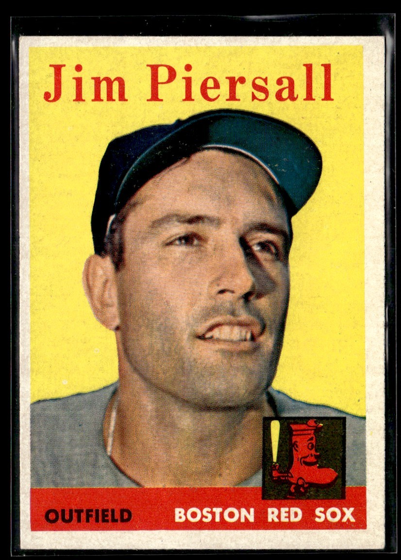 1958 Topps Jim Piersall NRMT or Better Set Break #280