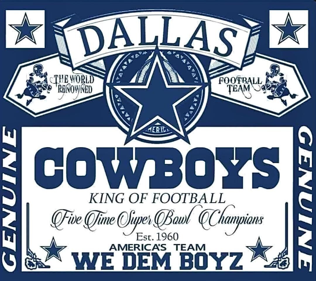 (2) Dallas Cowboys 5X Champs Waterproof Vinyl Stickers 4×3.5 Bud Decals