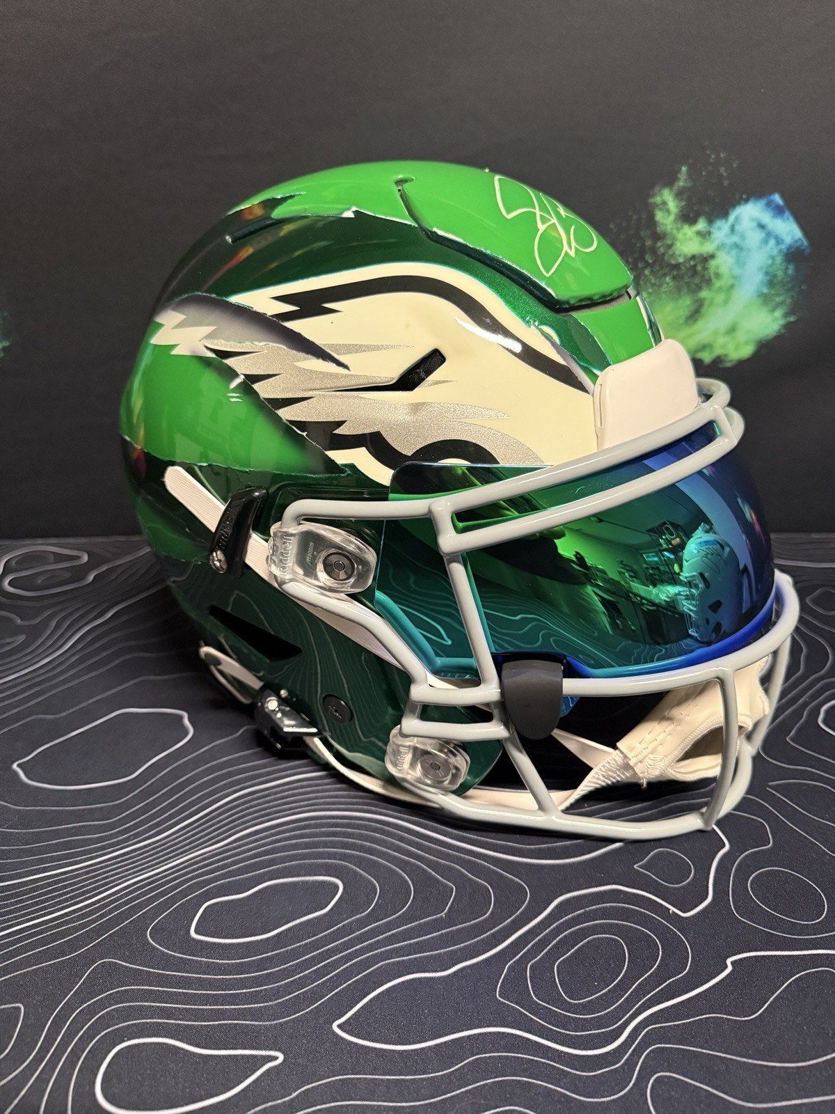 Saquon Barkley – Ripped Speedflex – Philadelphia Eagles Kelly Green – Signed JSA