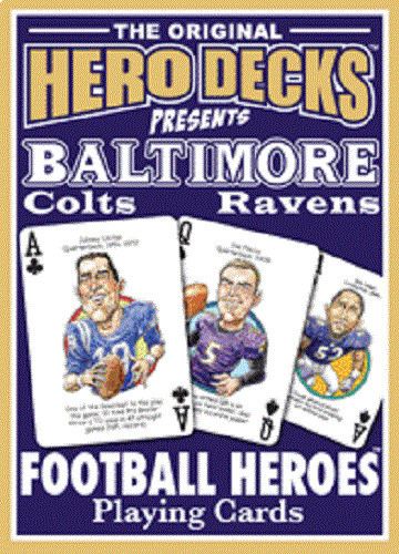NFL Football Hero Decks Caricature 52 Playing Cards Parady Cards Same Day Ship