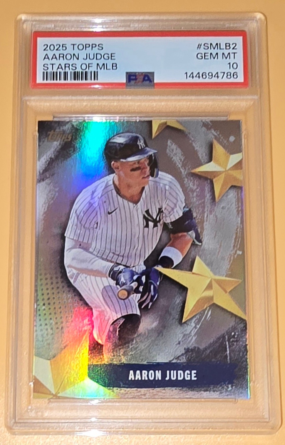 Aaron Judge PSA 10 2025 Topps Stars of MLB SMLB2 New York Yankees Fastest To 300