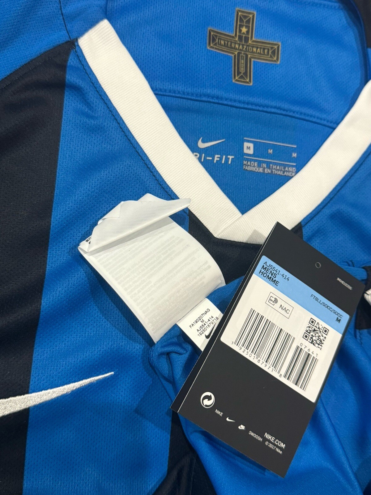 2019/20 Inter Milan Home Jersey #10 Lautaro Martinez Medium Nike Champions Kit