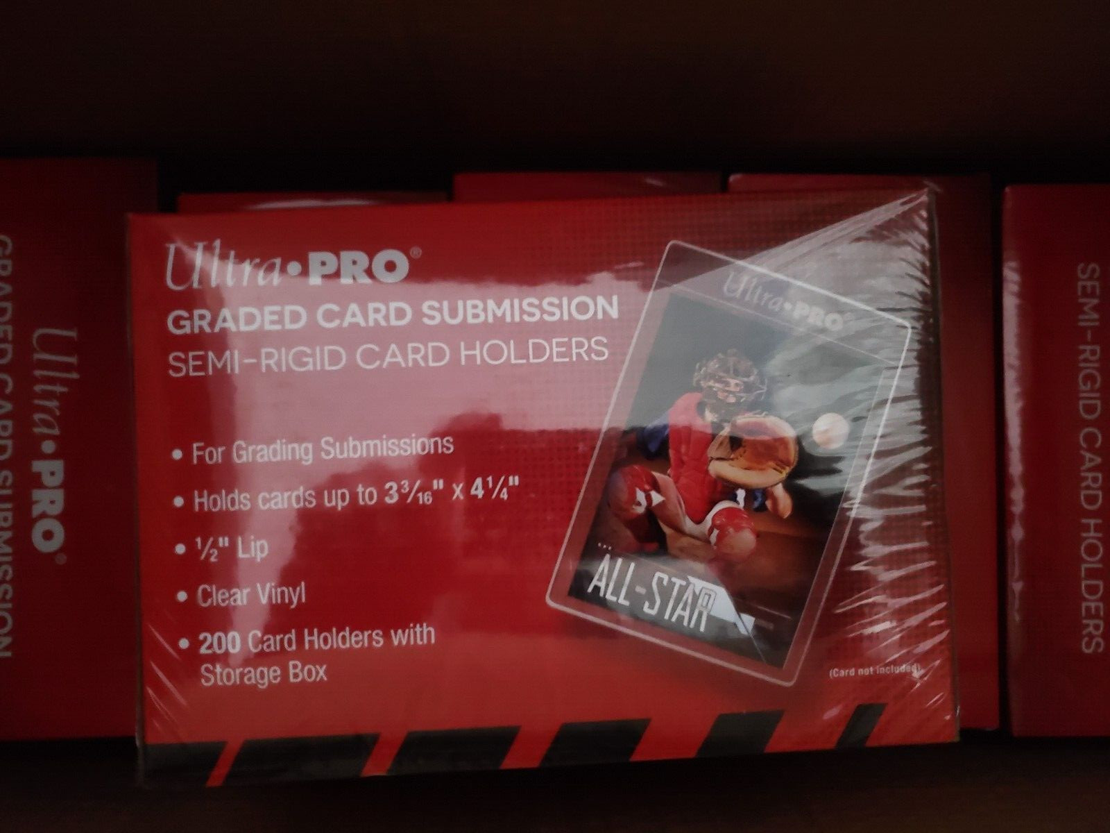 (Lot of 3) ULTRA PRO: CARD HOLDER – SEMI-RIGID GRADED CARD SUBMISSION SIZE 43000