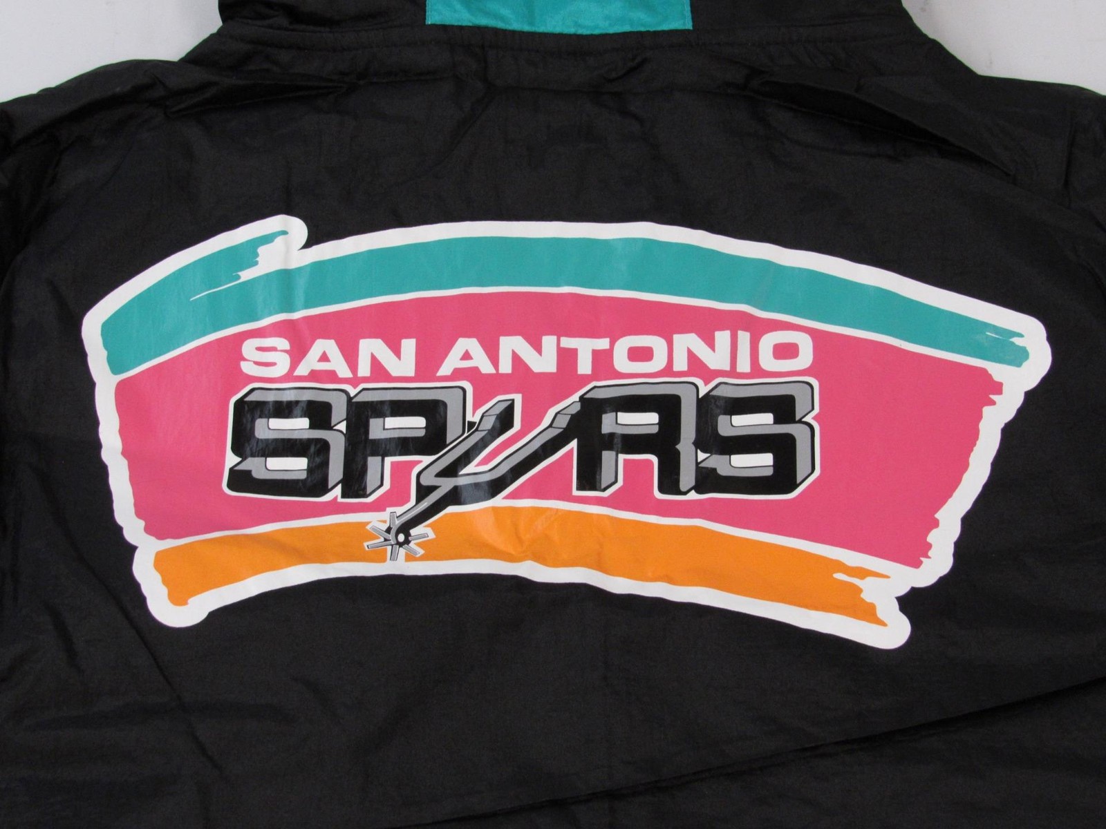 New San Antonio Spurs Mens Mitchell & Ness Full Zip Windbreaker Jacket $135