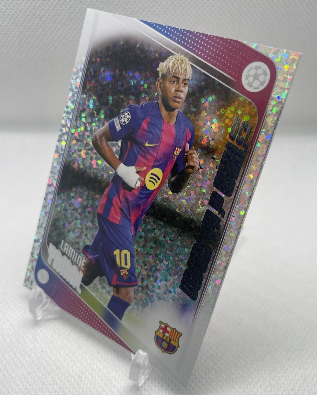 Lamine Yamal – White Sparkles Parallel – Barcelona Spain National Team RARE!🐺🔥