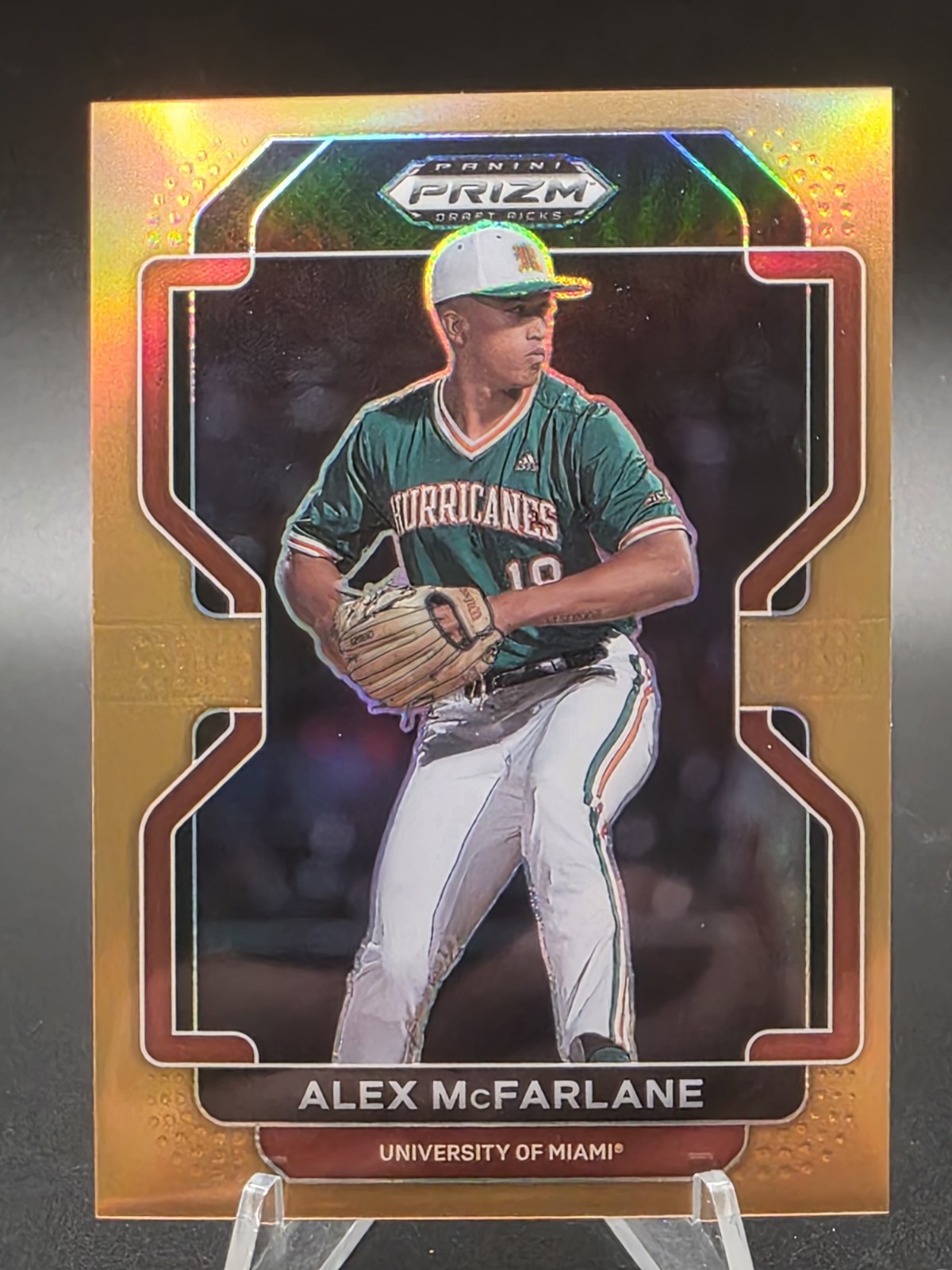 2022 Panini Prizm Draft Picks Neon Orange 50/50 Alex McFarlane #PDP122
