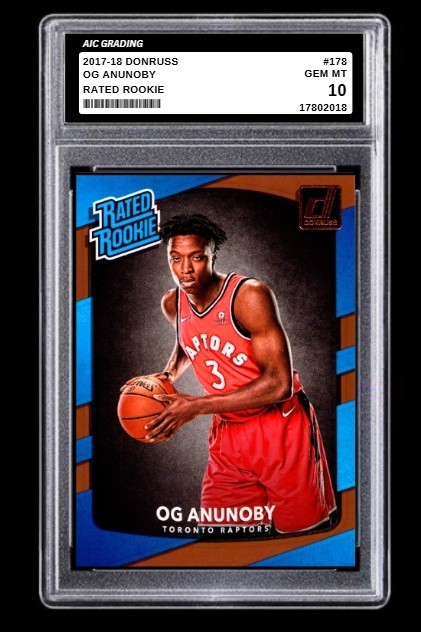 2017-18 OG Anunoby Donruss Panini Rated Rookie Card #178 Gem MINT Graded 10