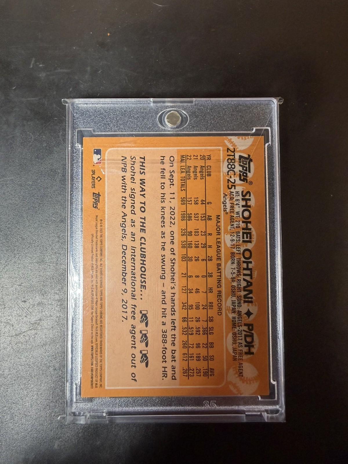 2023 Topps Series 2 1988 Topps Chrome Silver Pack Mojo Shohei Ohtani #2T88C-25