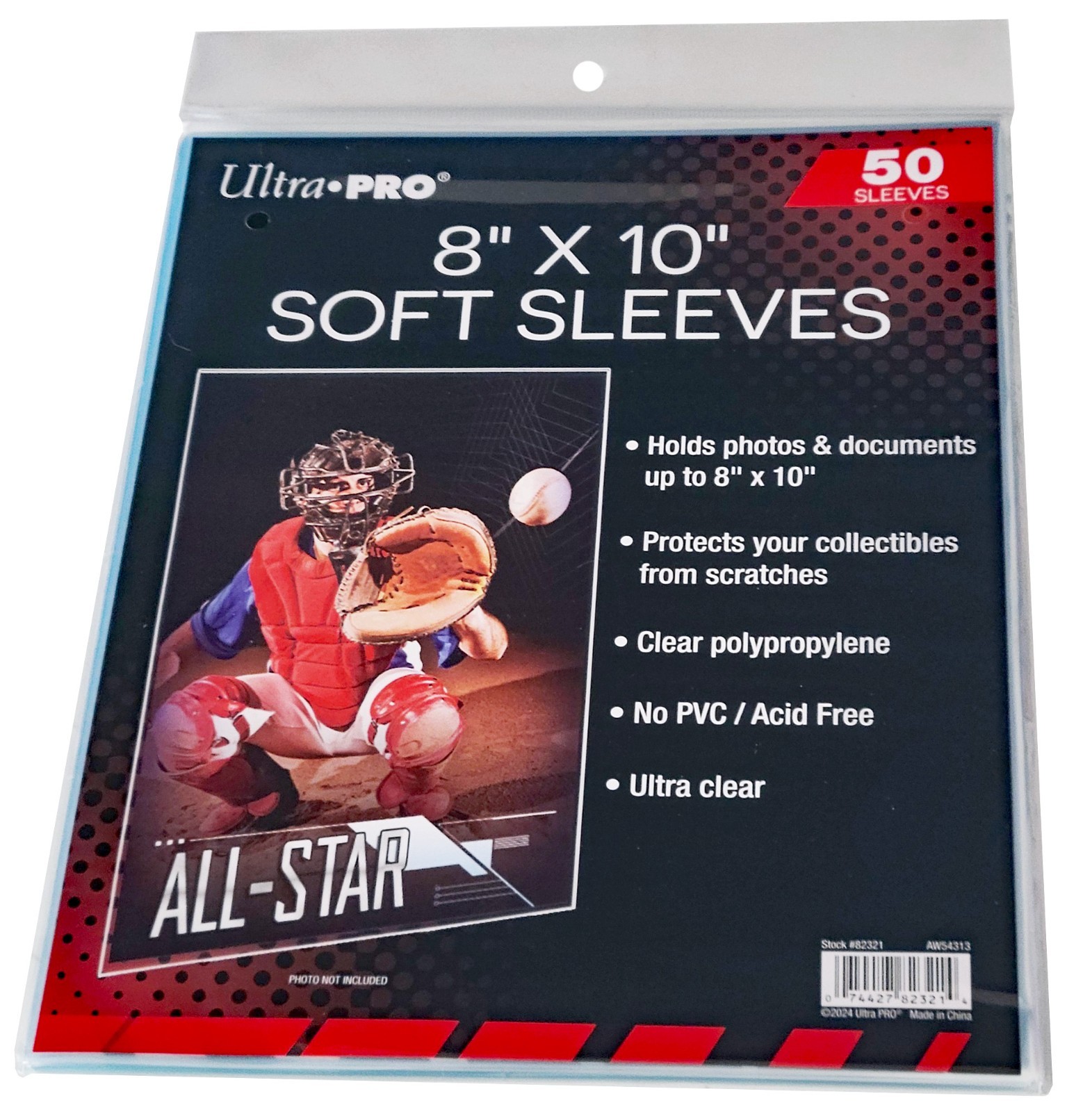 50 Ultra Pro 8″x10″ Premium Clear Soft Sleeves Fits Toploader Photo PVC Free