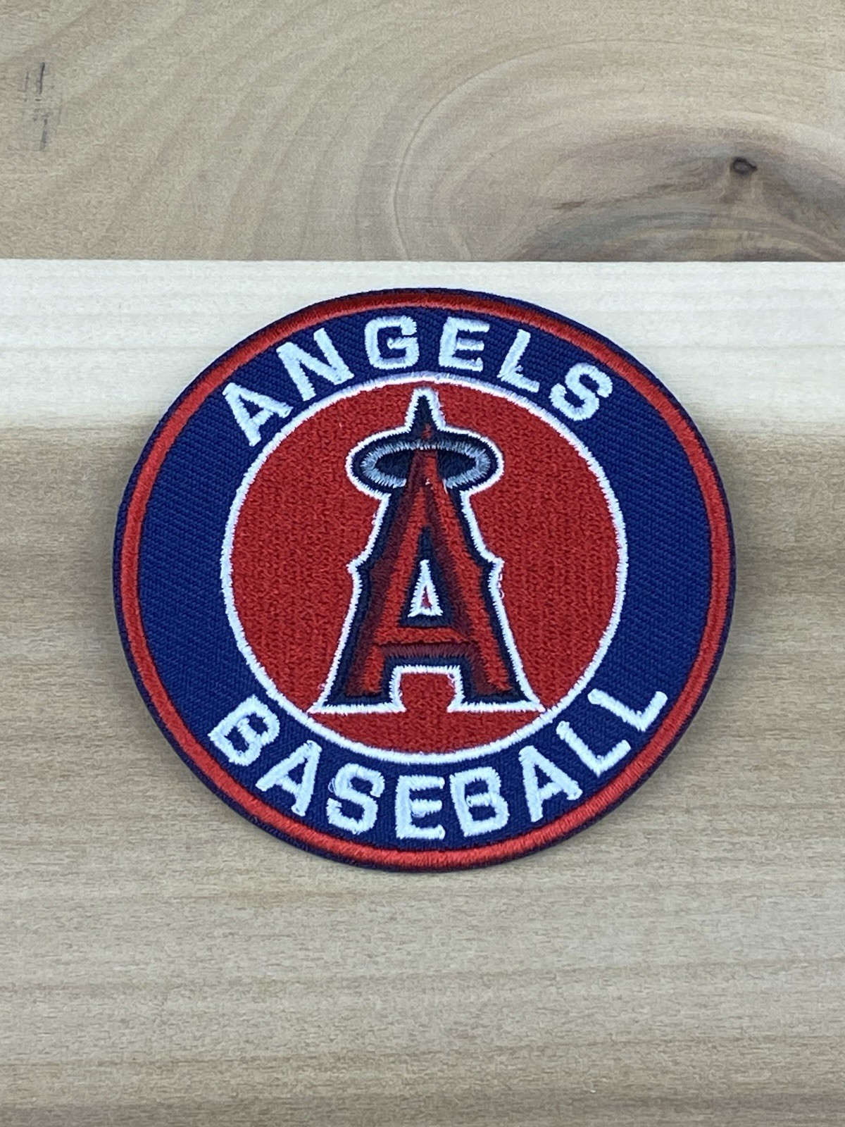 Anaheim Angels Baseball Embroidered Set Of 2 Patches 3”x3”