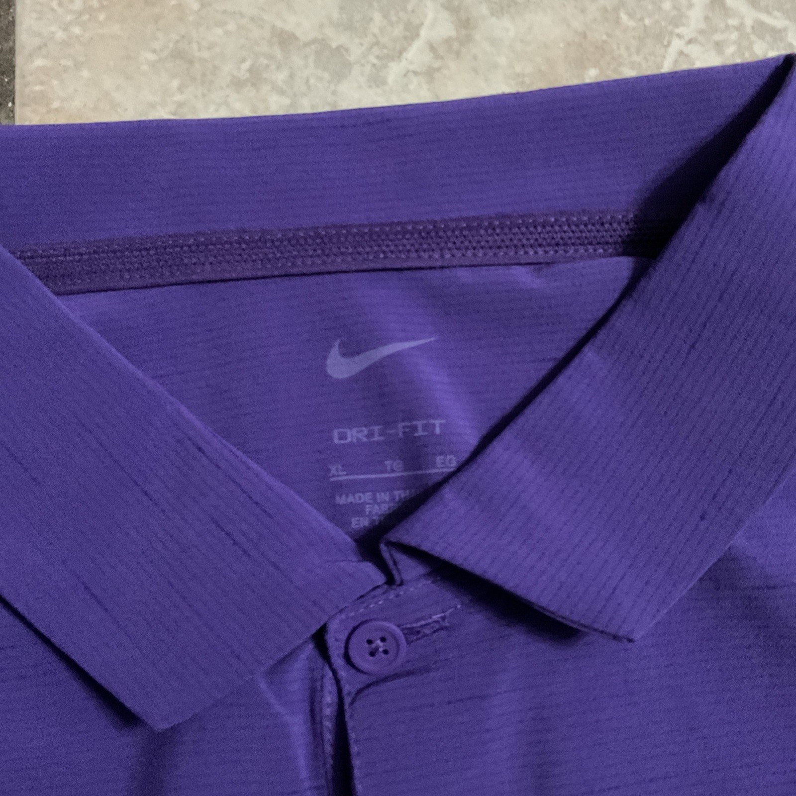 LSU Tigers Nike Dri-Fit Polo Shirt Purple Mens XL HJ7938-547
