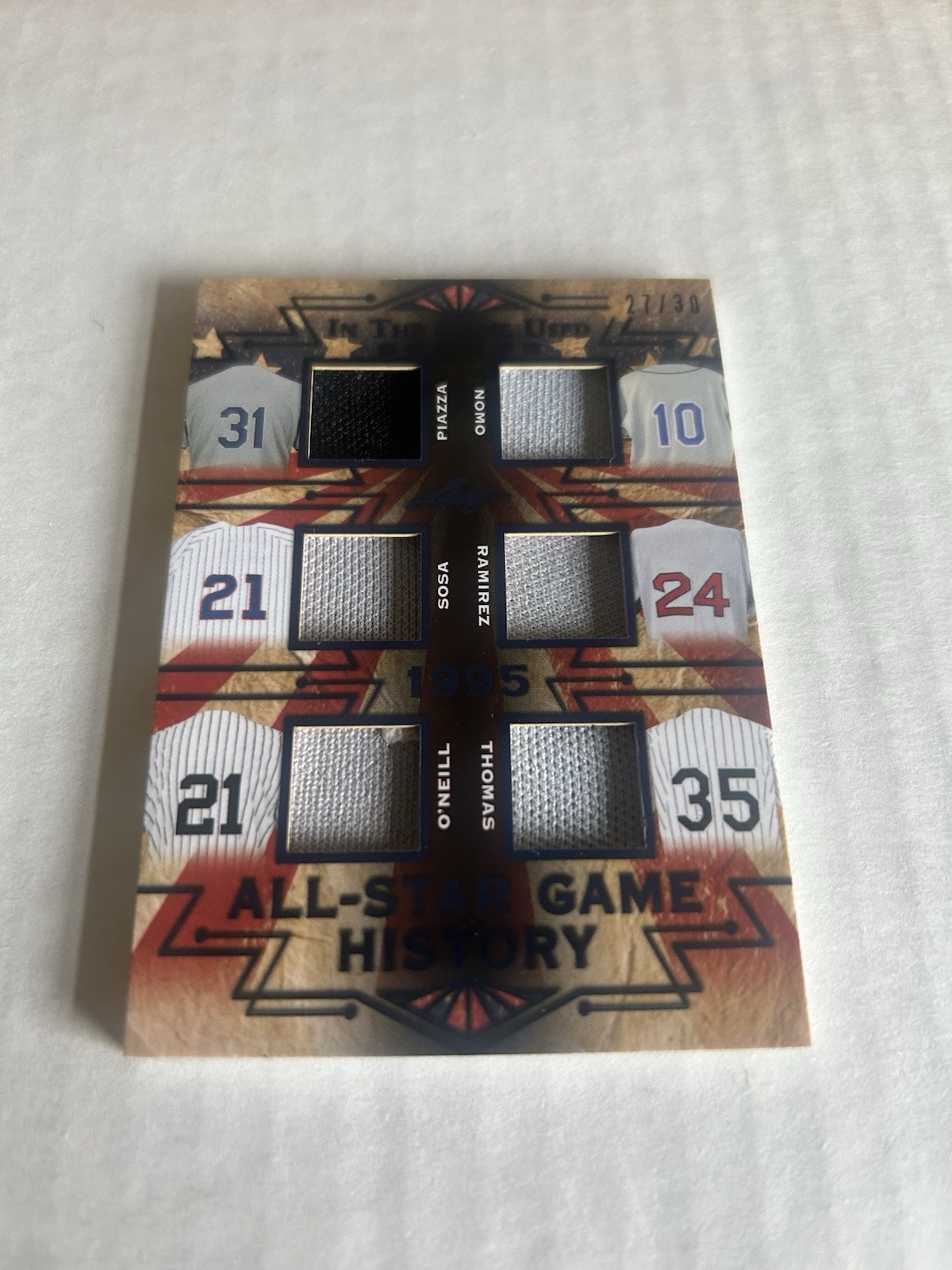 2019 Leaf In The Game Frank Thomas All Star History /30