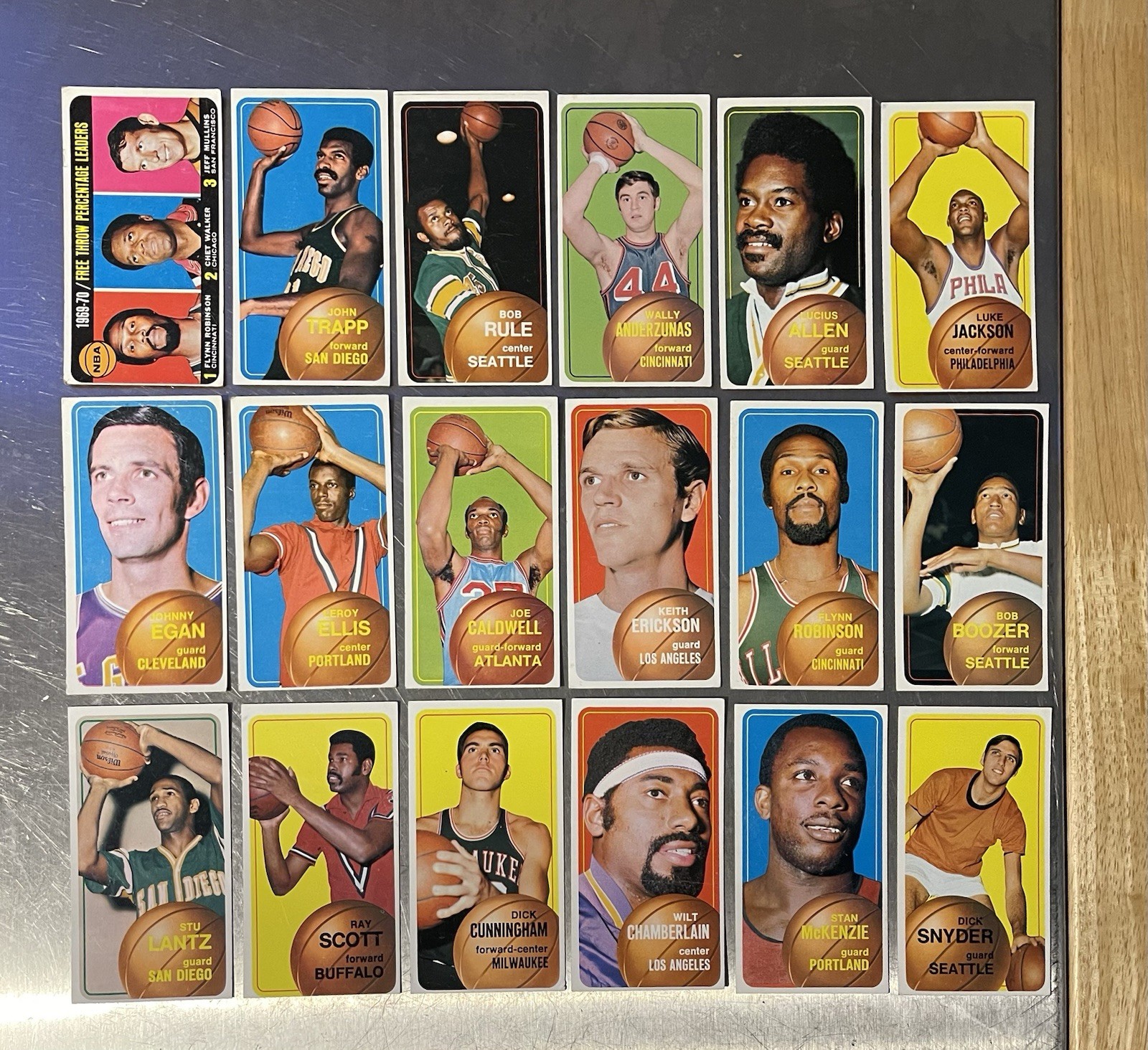 Lot of (55) 1970-71 Topps Basketball Cards w/ Wilt Chamberlain etc