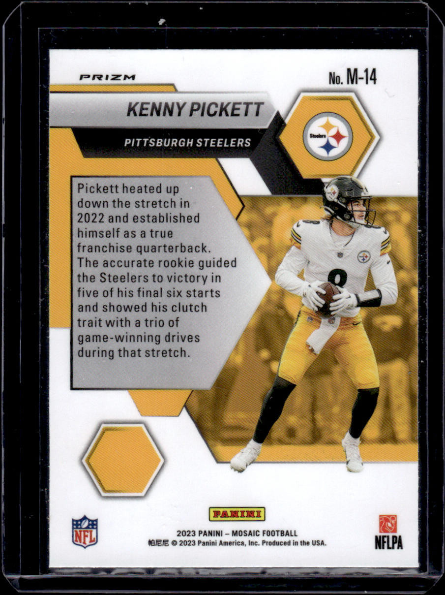 2023 Panini Mosaic #M-14 Kenny Pickett Montage Silver