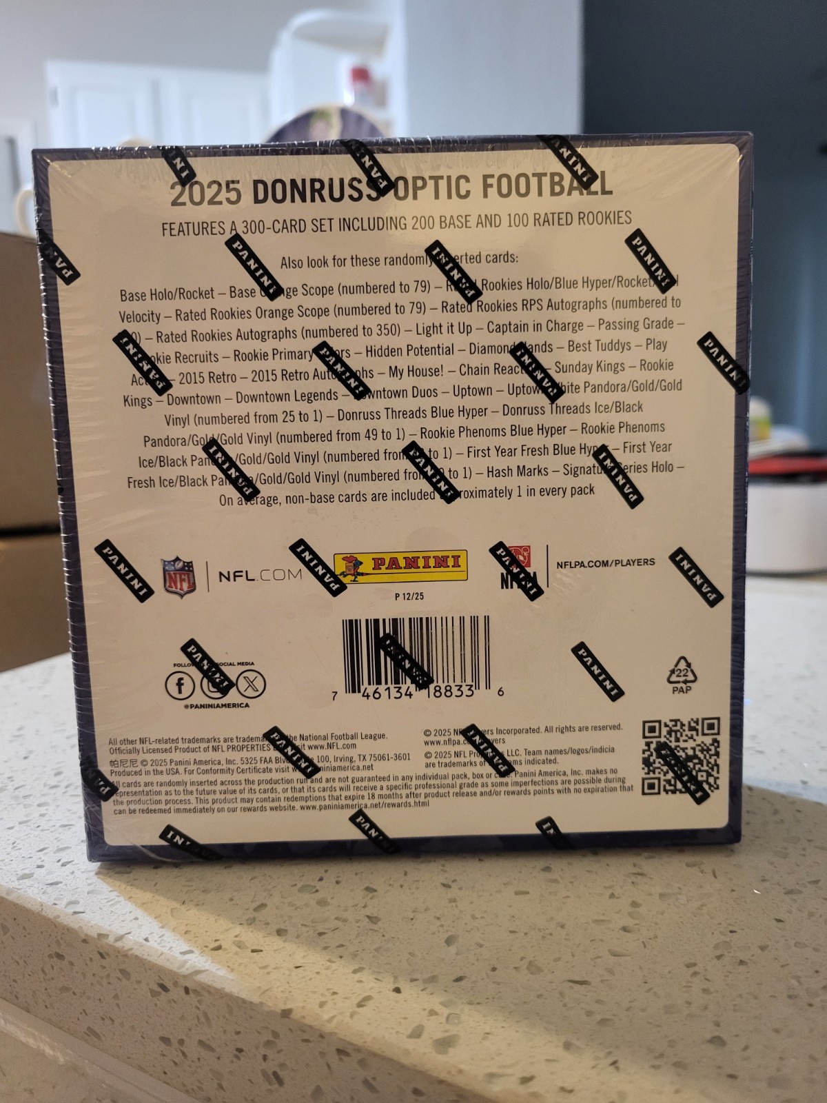 2025 DONRUSS OPTIC FOOTBALL – MEGA BOX – FACTORY SEALED – BLUE HYPER