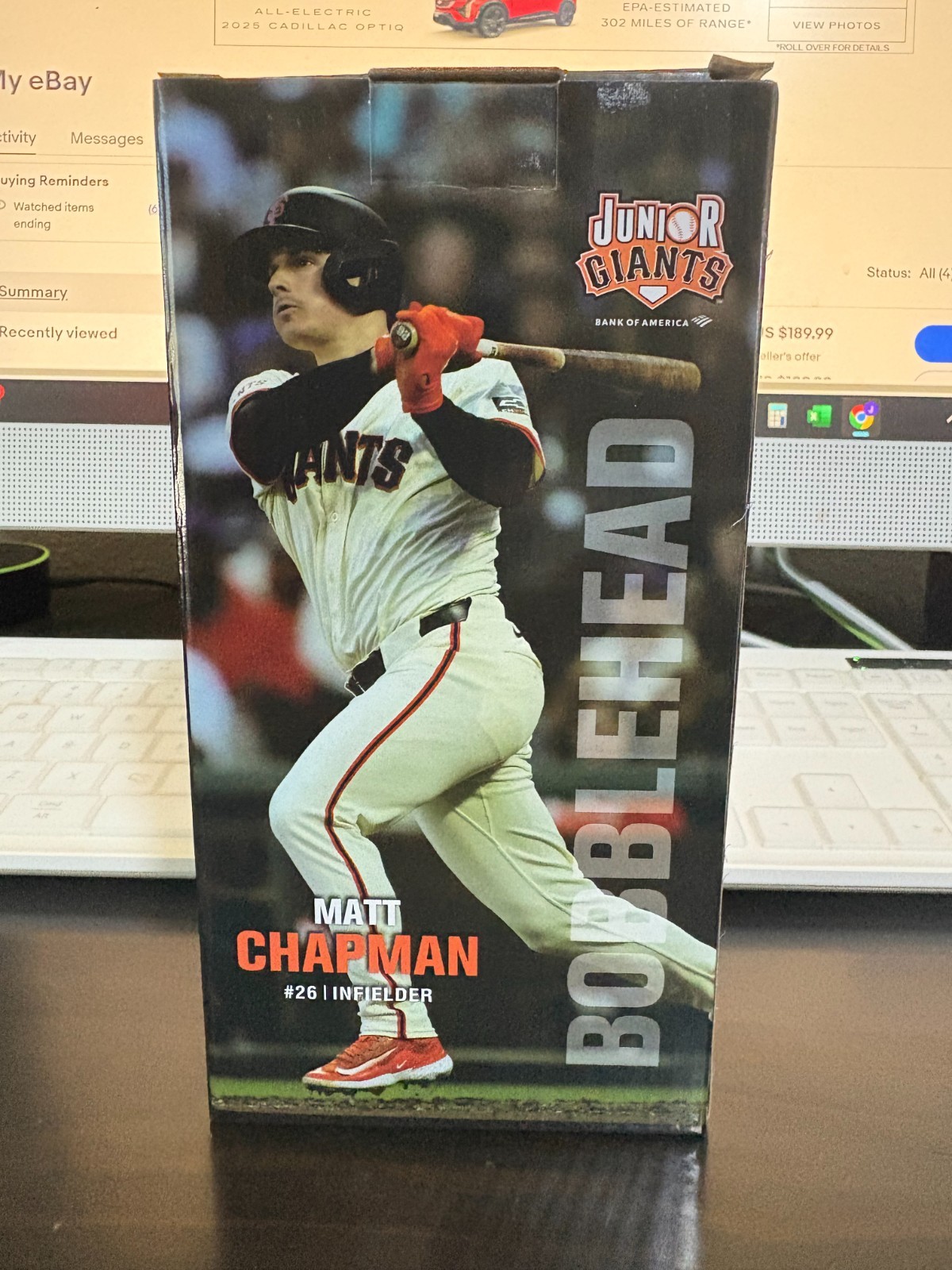 San Francisco giants Matt Chapman Junior Giants Bobblehead NIB