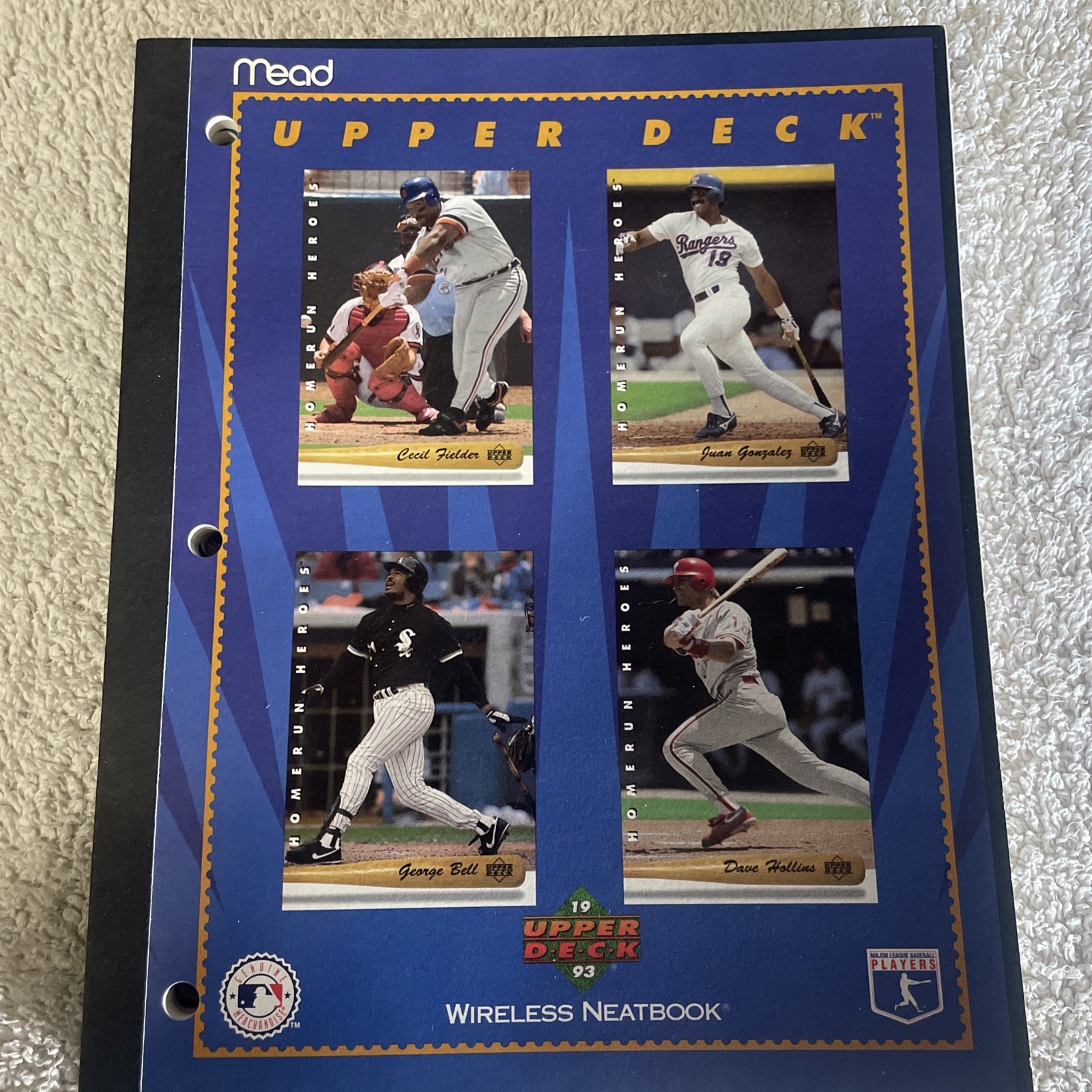 1993 Mead MLB Wireless Notebooks Set of 3