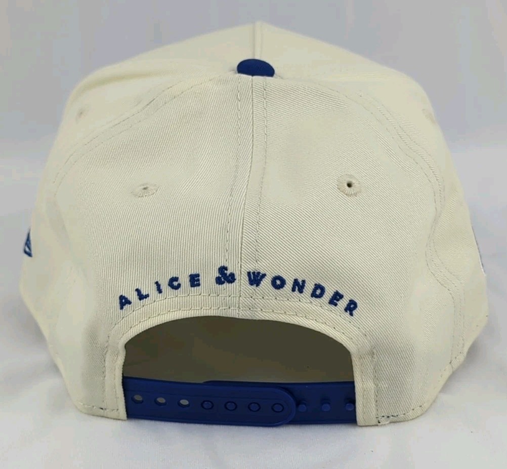 Chicago Cubs New Era x Alice & Wonder White Royal Cubbies A-frame 9forty Adj Hat