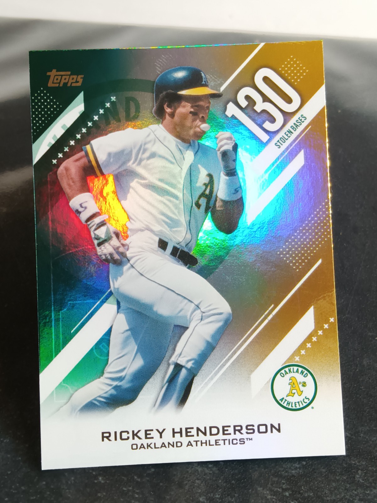 2026 Topps Series 2⭐Crooked Numbers Foil SB’s⭐#CN-2 Rickey Henderson🔥Athletics