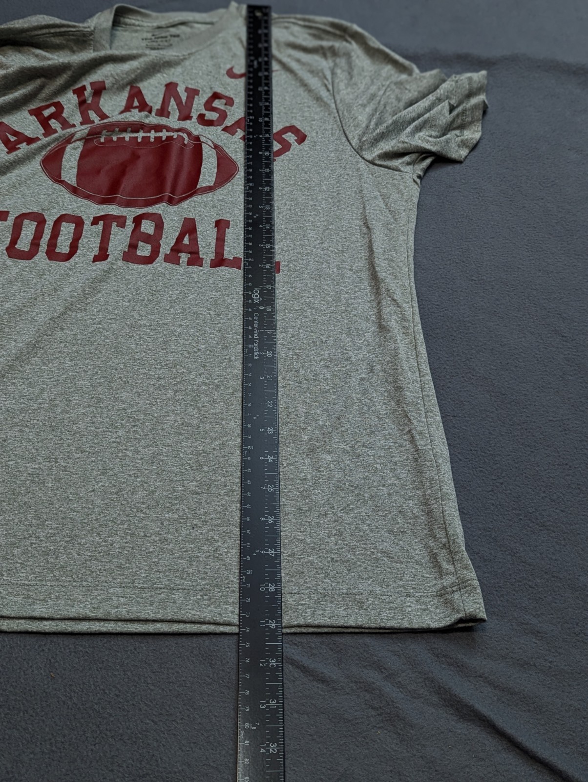 Nike Arkansas Razorbacks Football Dri-FIT Legend Shirt Mens L IM1157-063 Grey