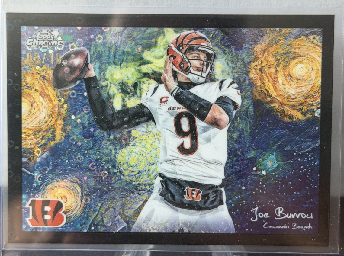 2025 Cosmic Chrome Stars of the Night – Black Eclipse /10 – Joe Burrow #STN-13