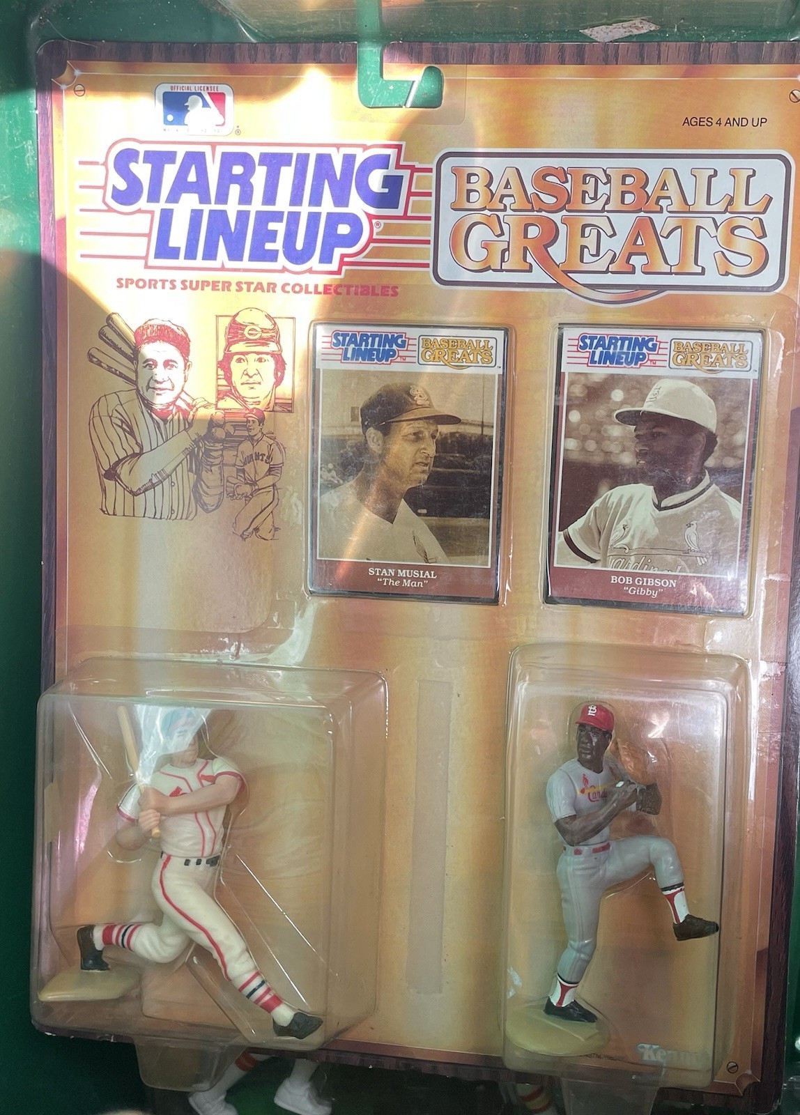 Stan Musial & Bob Gibson Startling Lineup Baseball Greats Figurines 1989 NIP