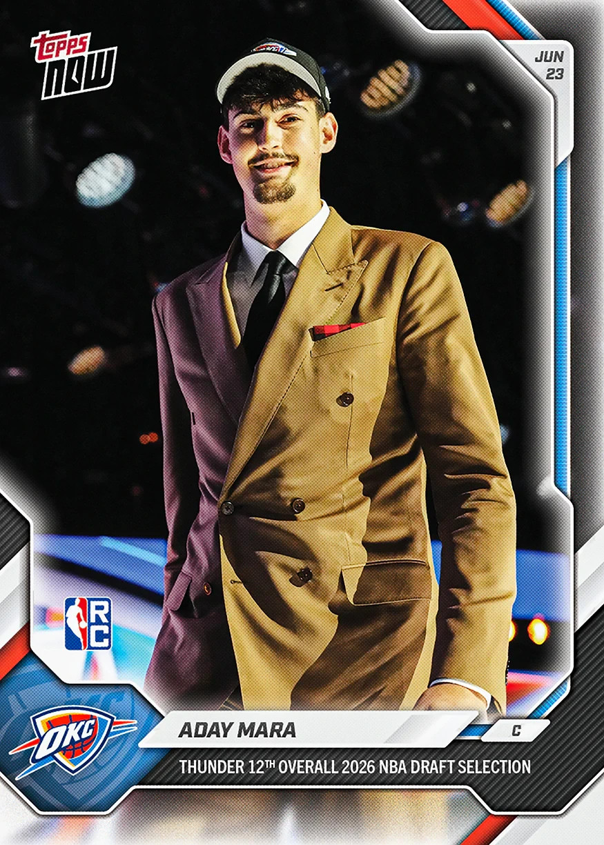 2026 NBA Draft Topps NOW Aday Mara RC Michigan PRESALE