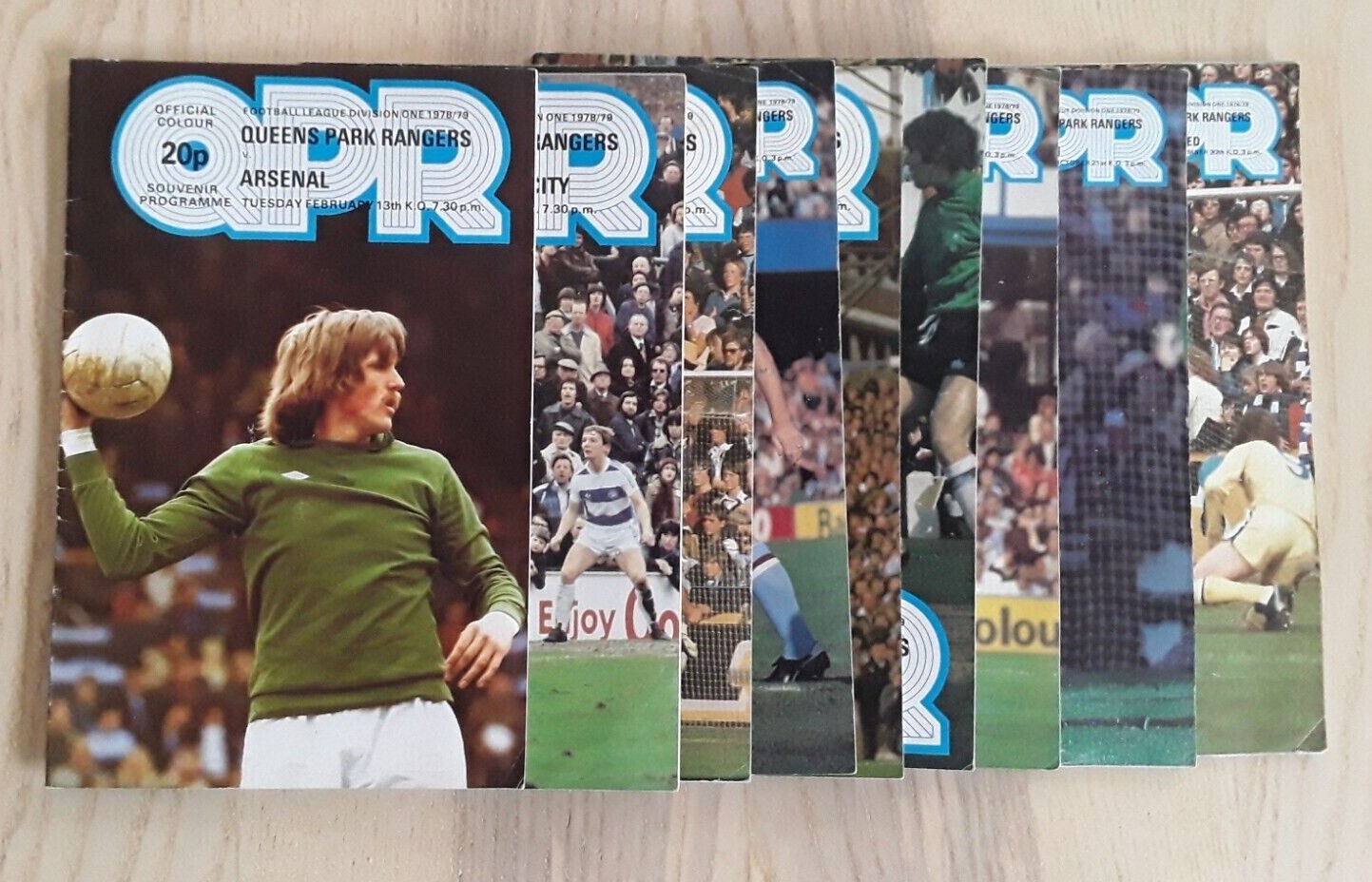 Queens Park Rangers 1978/79 Selection of Home League Programmes from menu