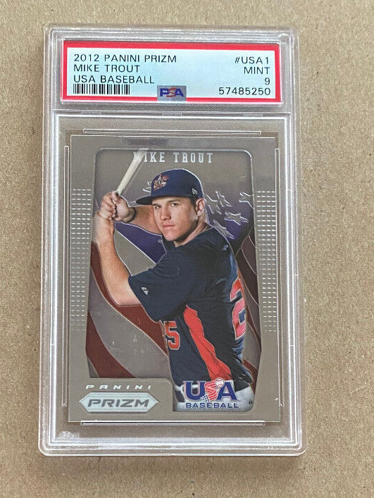 2012 Panini Prizm #USA1 Mike Trout USA Baseball PSA 9 $39.99