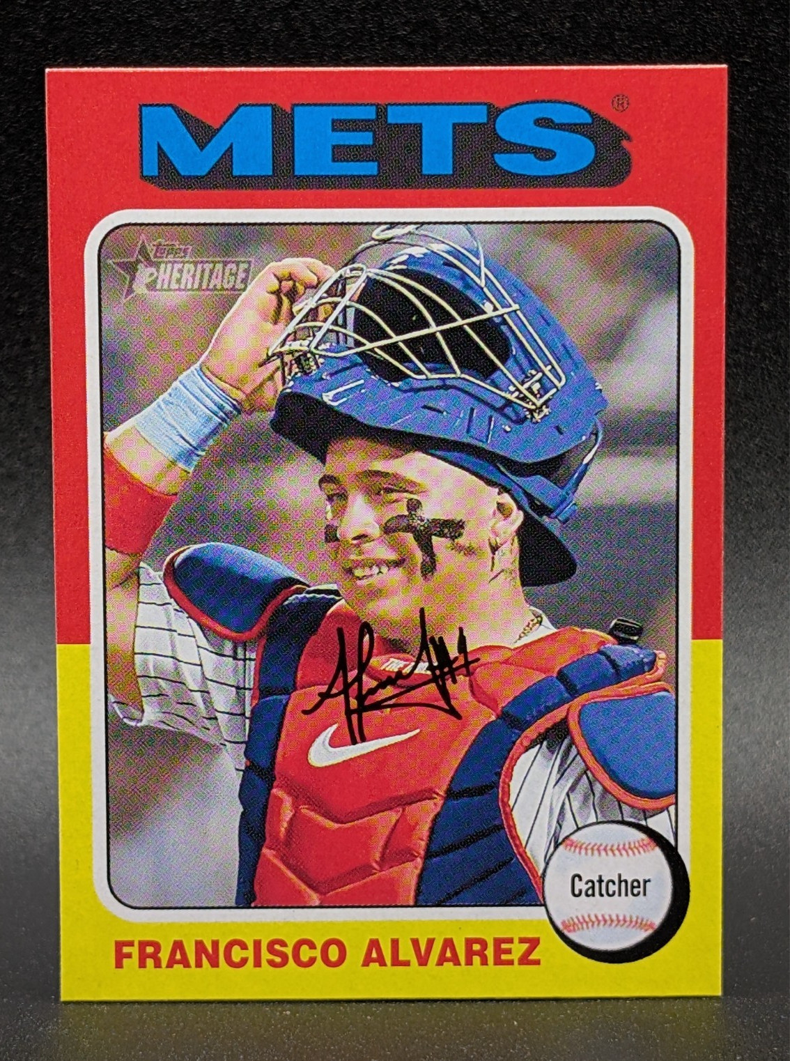 2024 Topps Heritage #411 Francisco Alvarez New York Mets