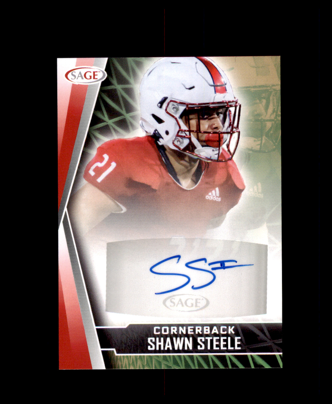 2022 SAGE HIT Autographs Red #ASS2 Shawn Steele RC Auto South Alabama