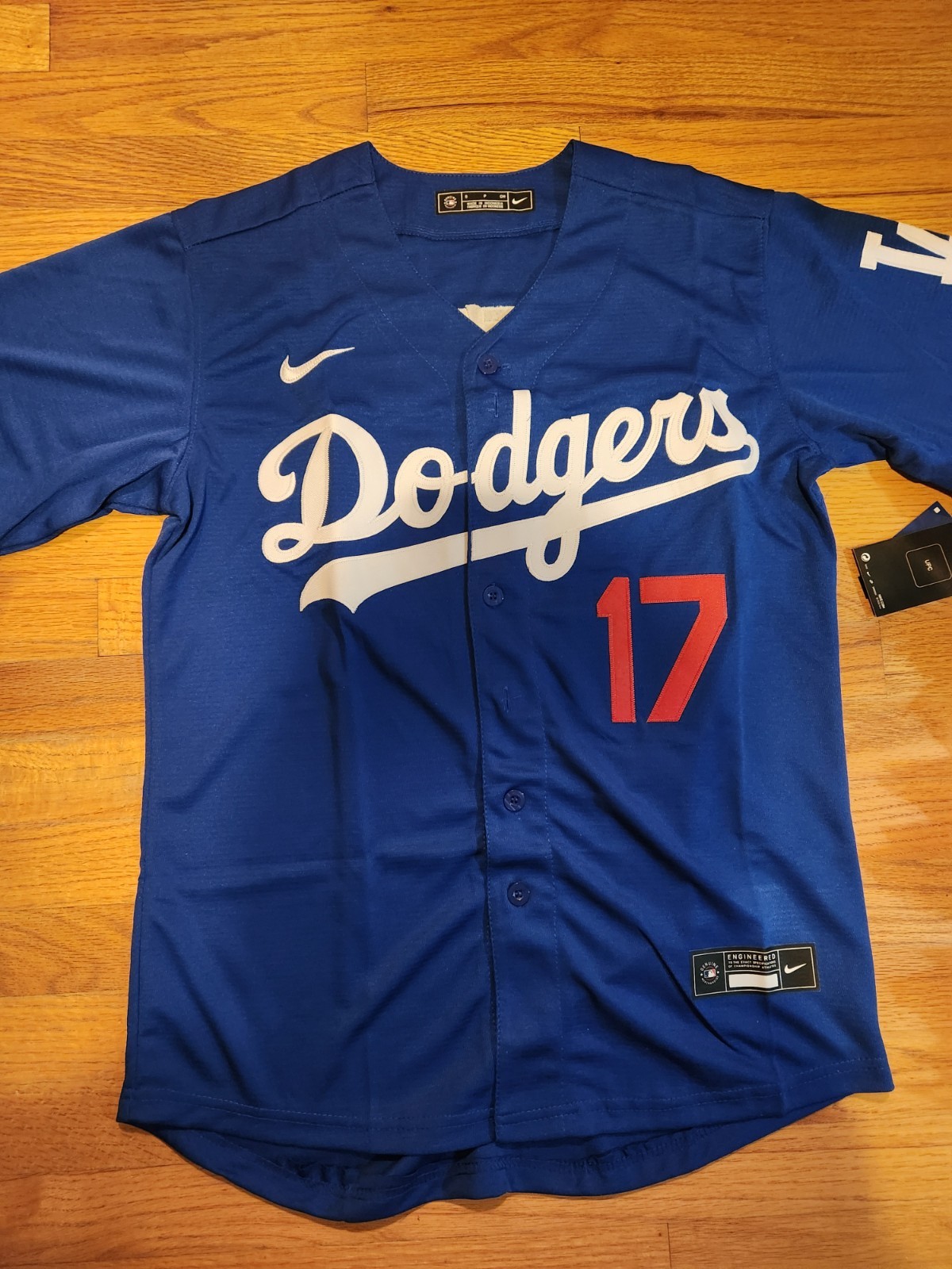 NWT youth customized Dodgers #17 Shohei Ohtani size S-XL cream/blue edition *new