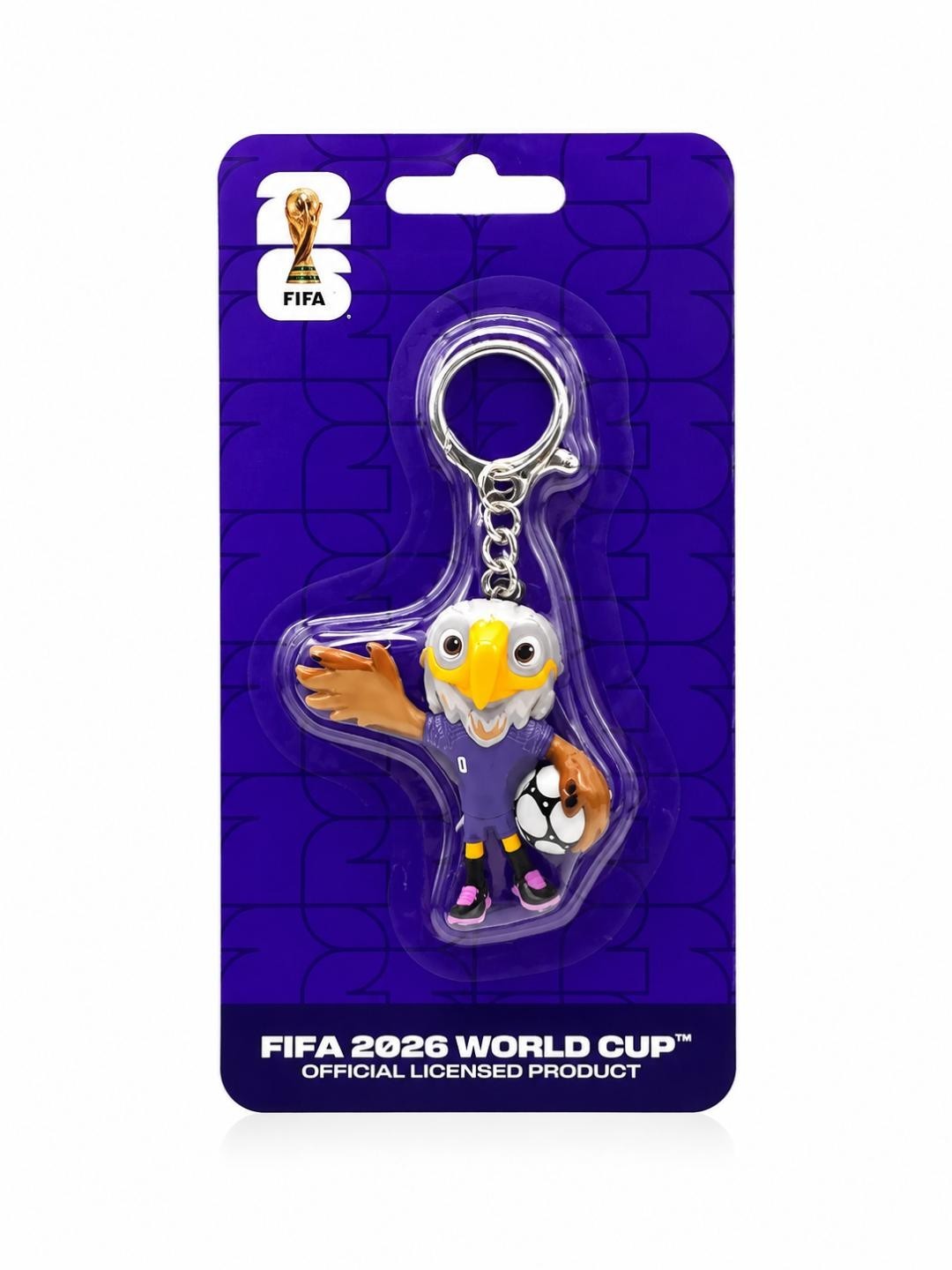 FIFA World Cup 2026 Mascot Keychain CANADA Maple, MEXICO Zayu, USA Clutch