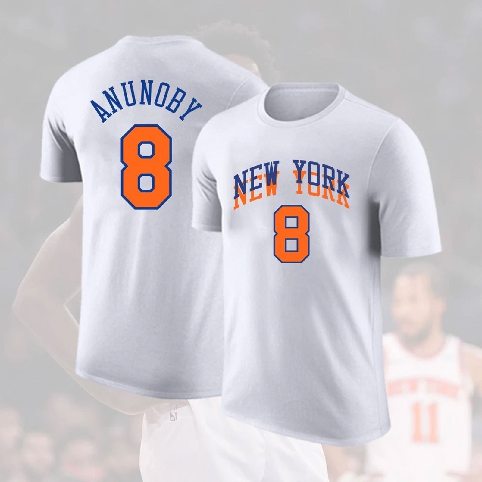 OG Anunoby #8 NY Knicks 2026 Player Name & Number Finals Game S-5XL – HOT NEW!