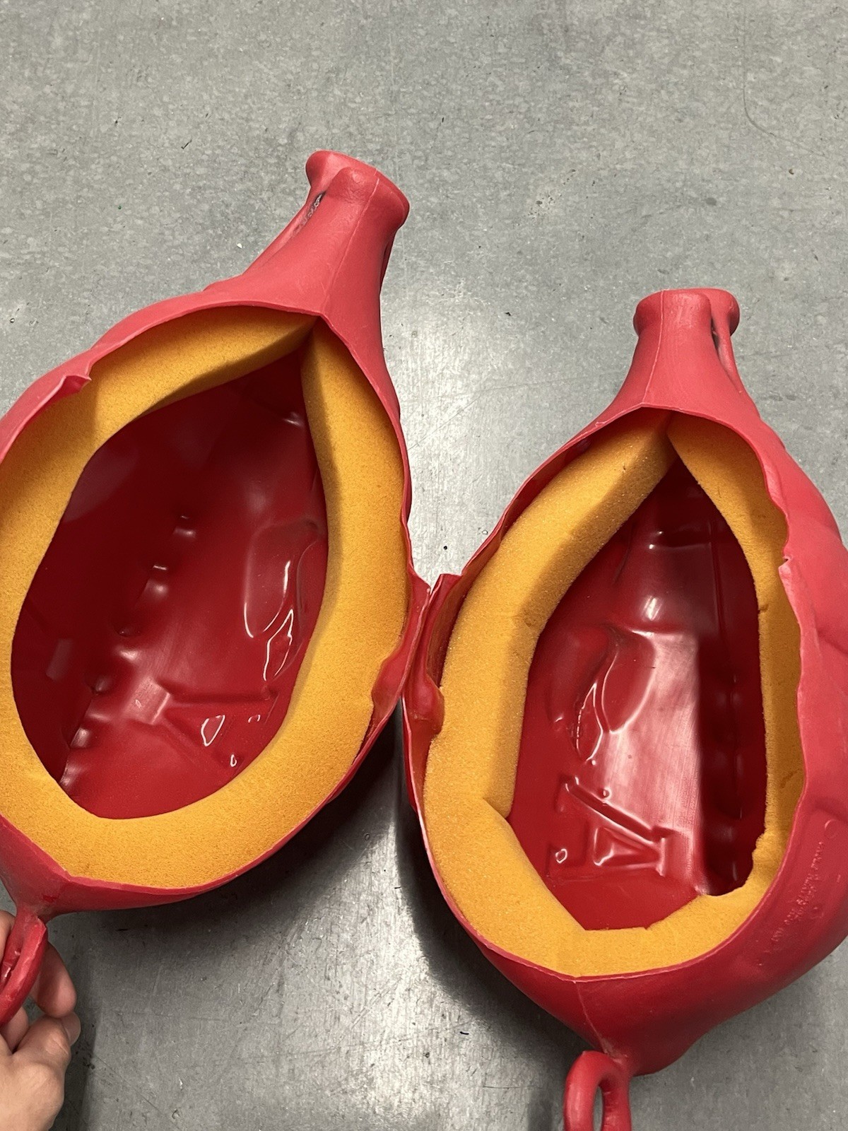 1970’s Two Arkansas Razorback Plastic Blow Mold Game Hats