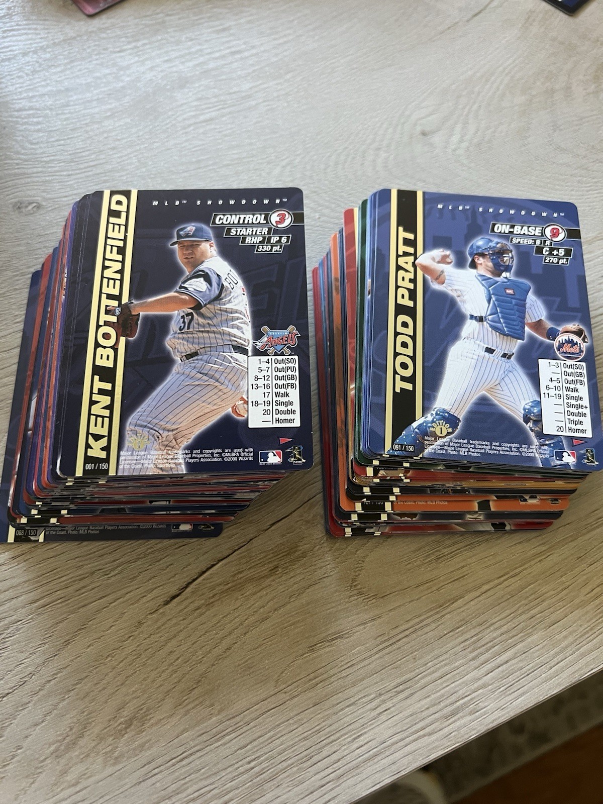 MLB Showdown 2000 Pennant Run 1st Edition Common Set, 129/130 Missing 1 Card