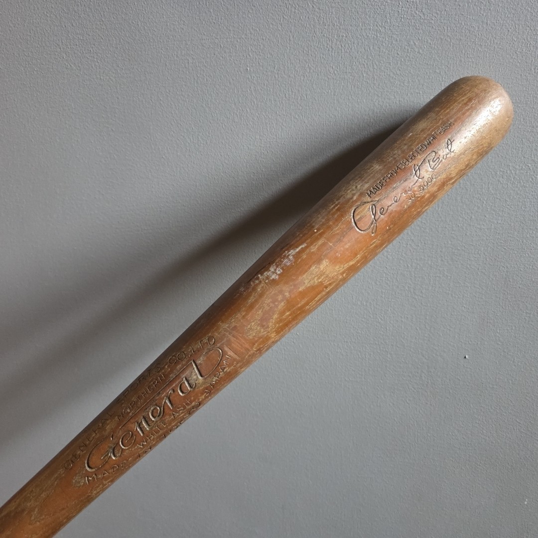 1950s General Sports Co Ltd. Tokyo Japan Vintage Wood Baseball General Bat 5000