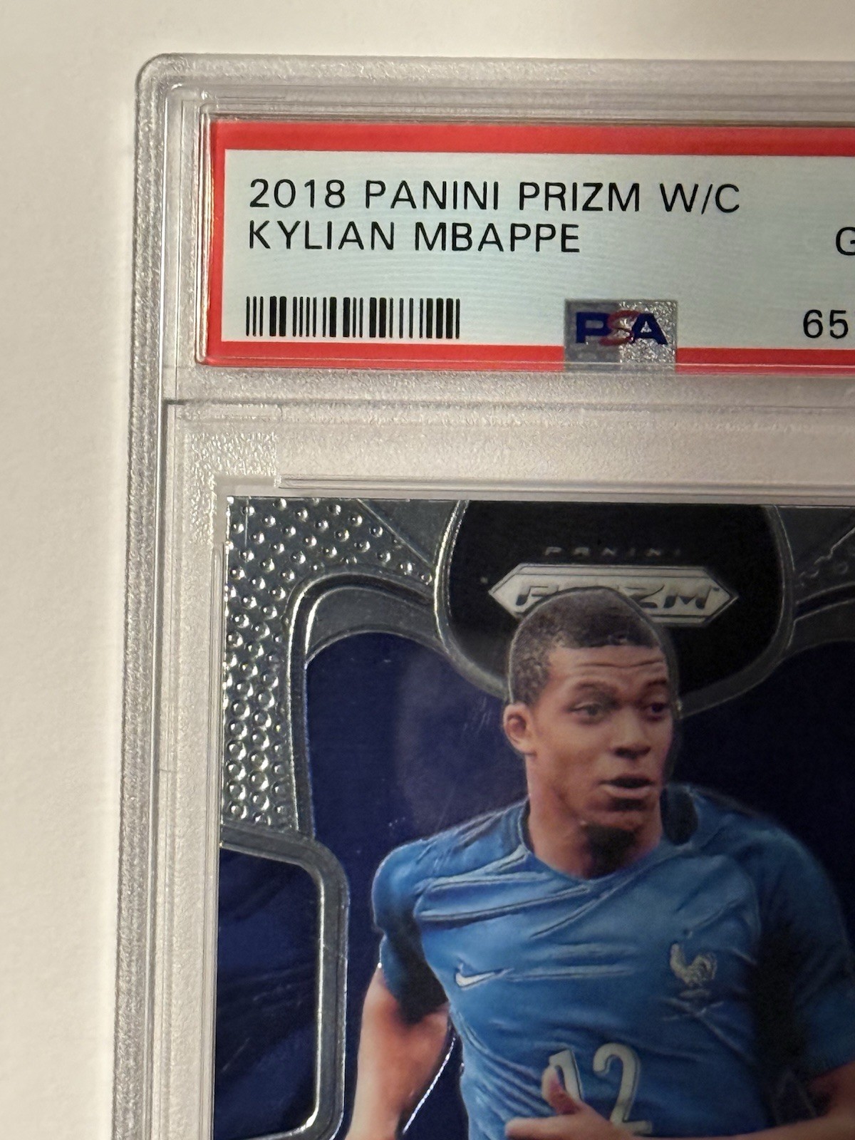 2018 Panini Prizm World Cup Kylian Mbappe Rookie RC #80 PSA 10 World Cup France