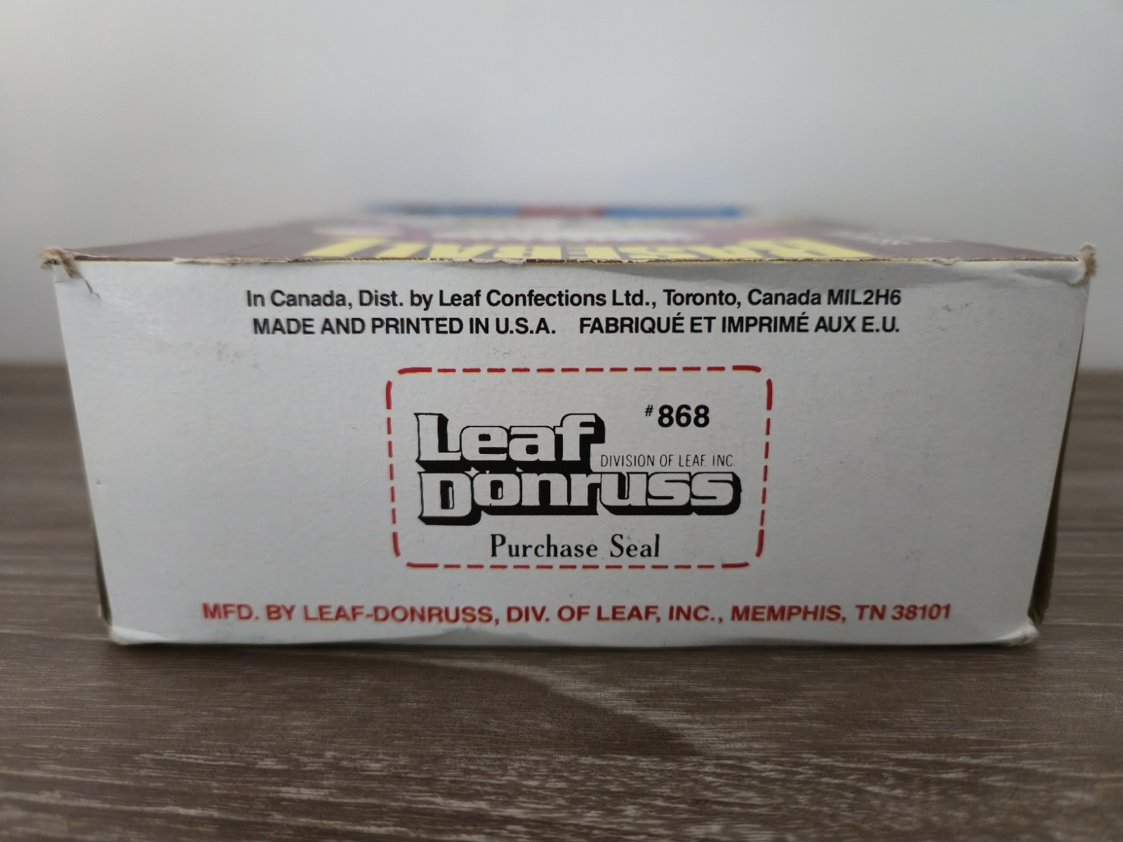 1986 LEAF BASEBALL WAX BOX 36 FACTORY SEALED PACKS!! CANSECO, McGRIFF?
