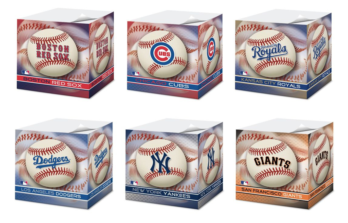 MLB Sticky Note Cube Pad – Pick Your Team