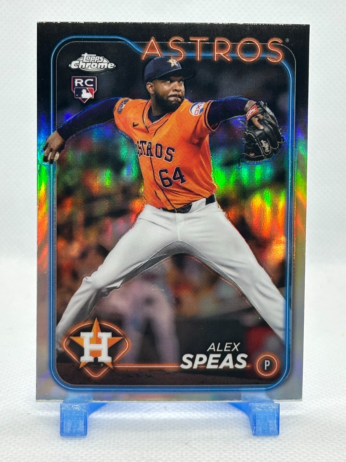Alex Speas 2024 Topps Update Series Chrome – Refractor #USC175 (RC) – Astros