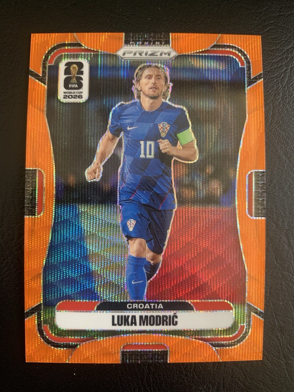 2026 Panini Prizm FIFA World Cup #200 Luka Modric Croatia ORANGE WAVE /125 SP