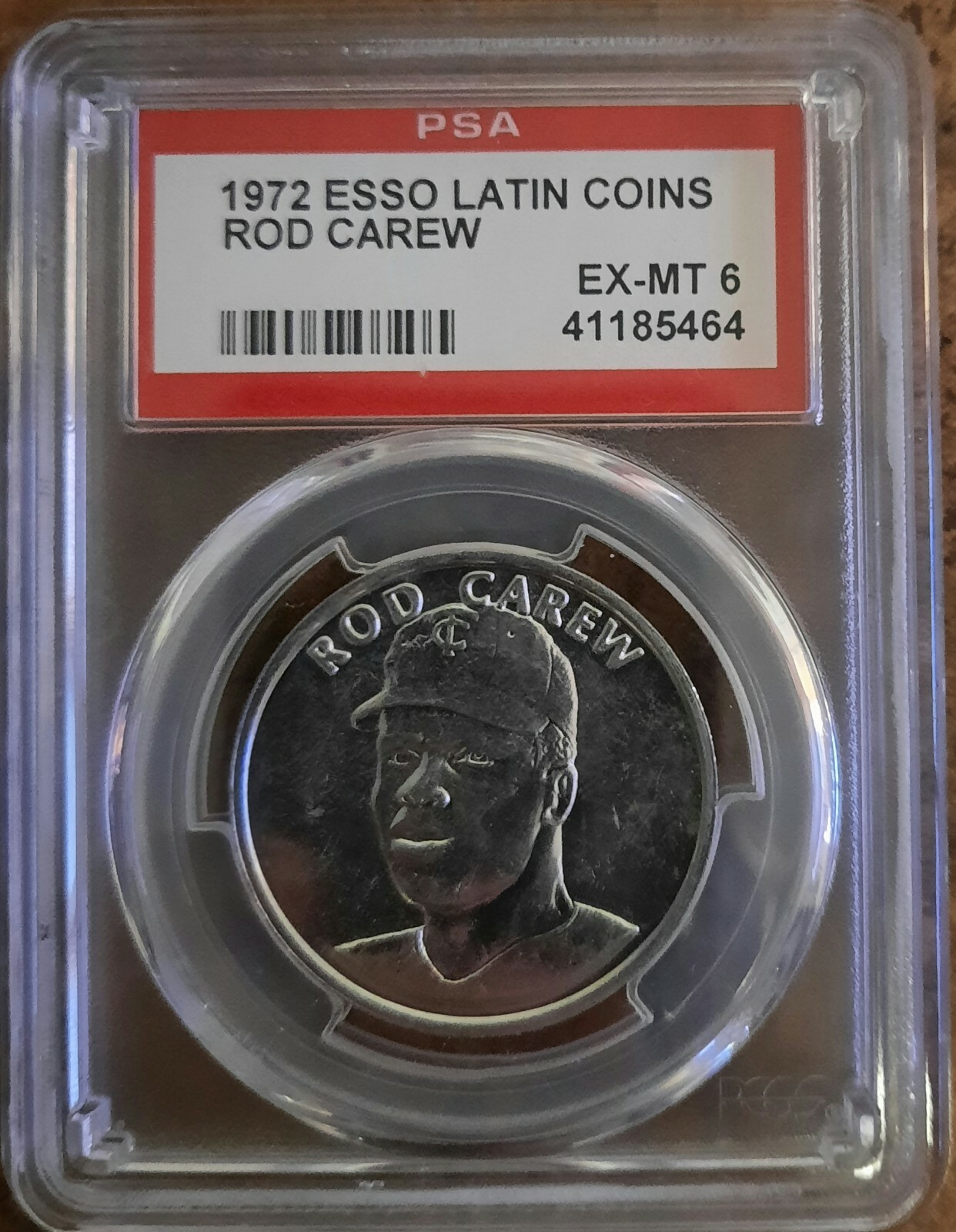 1972 Esso Oil Latin Coins Rod Carew – PSA 6