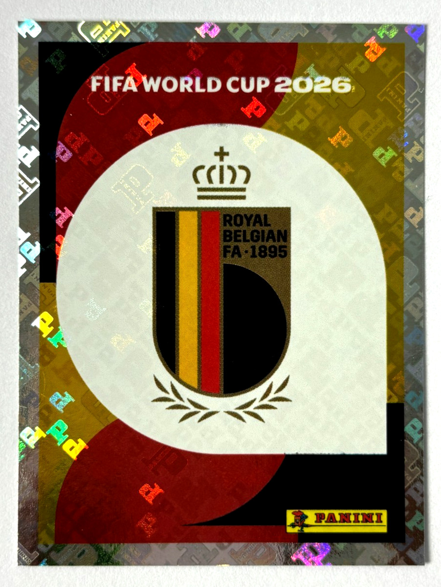 2026 FIFA WC USA Panini Sticker #489 BEL 1 BELGIUM SHIELD Brazil Edition