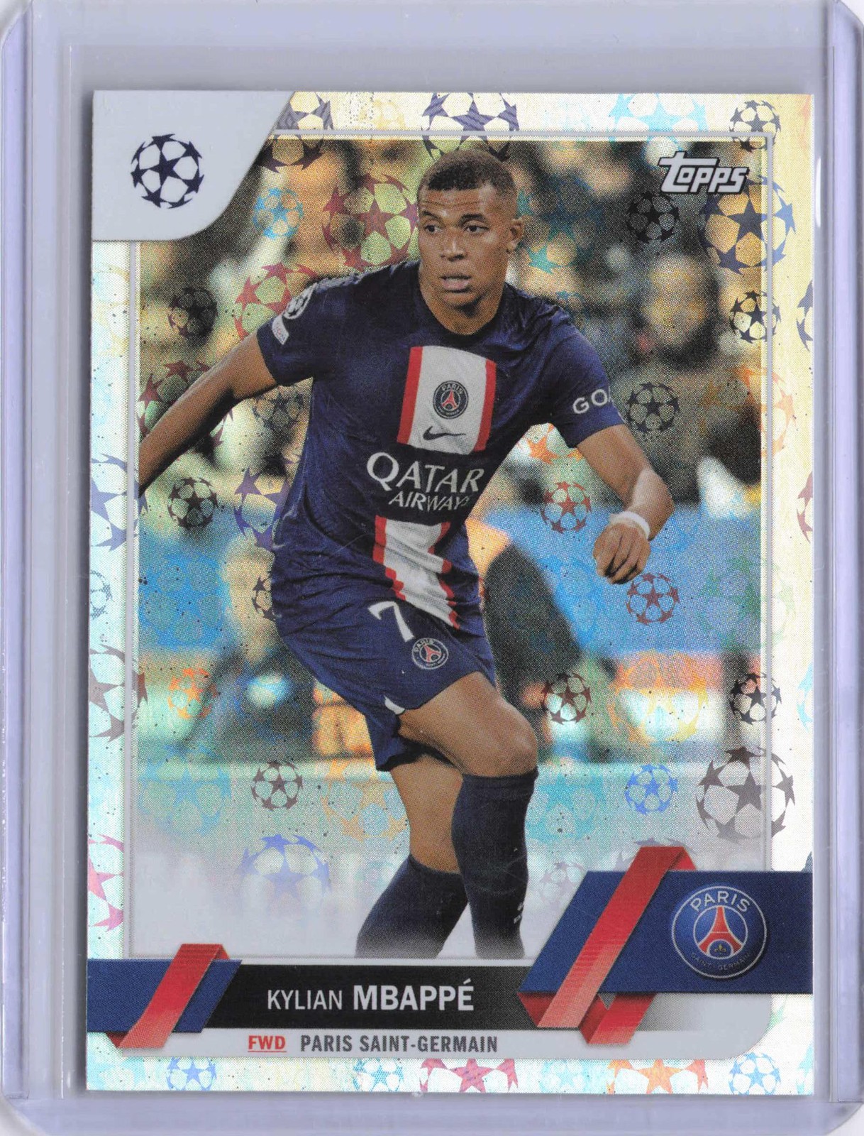 2022-23 Topps UEFA Club Competitions #100 Kylian Mbappé Starball Foil