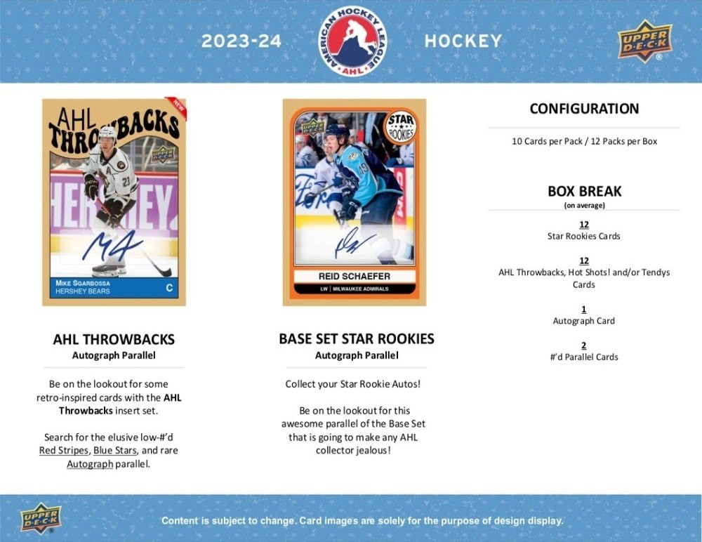 2023-24 Upper Deck AHL Hockey Hobby Box (Factory Sealed)