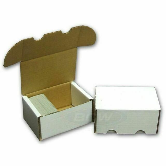New (5) BCW 330 Count Cardboard Trading Card Storage Boxes